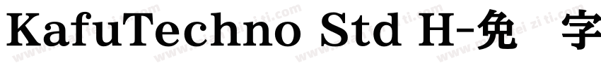 KafuTechno Std H字体转换